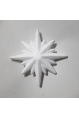 Polisztisztirol csillag 10 cm