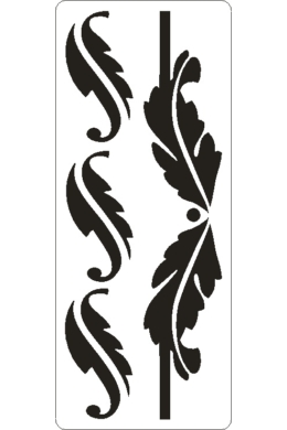 3D stencil 80x195x1 mm ST1009