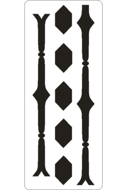 3D stencil 80x195x1 mm ST1011