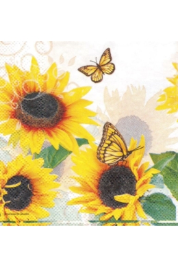 Pillangós/lepkés szalvéta zsúr-25x25 cm