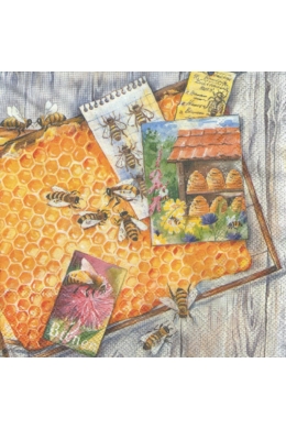 Méhecskés szalvéta 33x33 cm