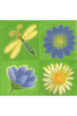 Szitakötős szalvéta 33x33 cm