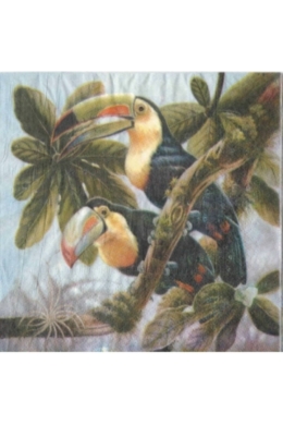 Papagájos szalvéta 33x33 cm