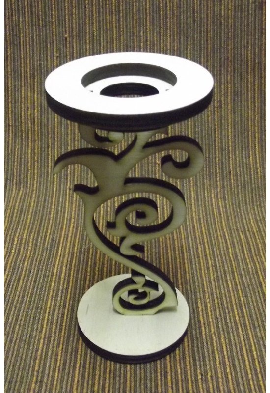 Álló tojástartó filigrán díszítéssel 70x130x6 mm