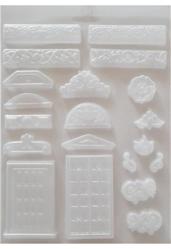 Lágy PVC Öntőforma-A4 méret-ornamentika