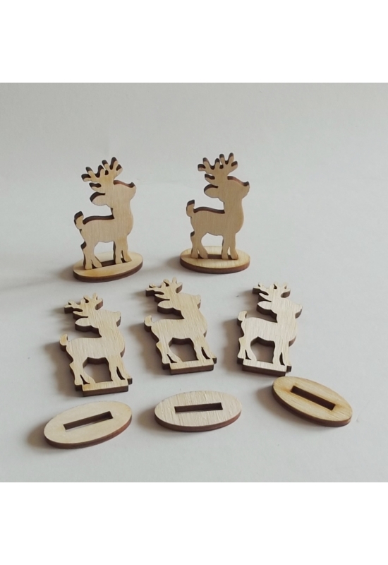Álló mini karácsonyi figurák lapra szerelve több változatban, több méretben