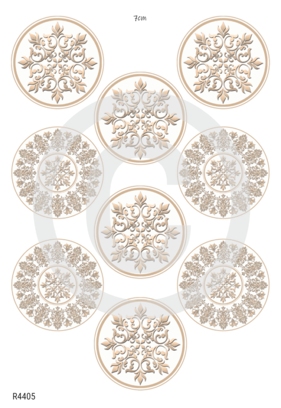 Rizspapír A4-Mandala