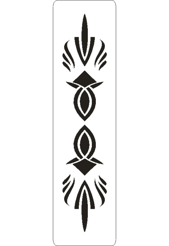 3D stencil 50x195x1 mm ST0008