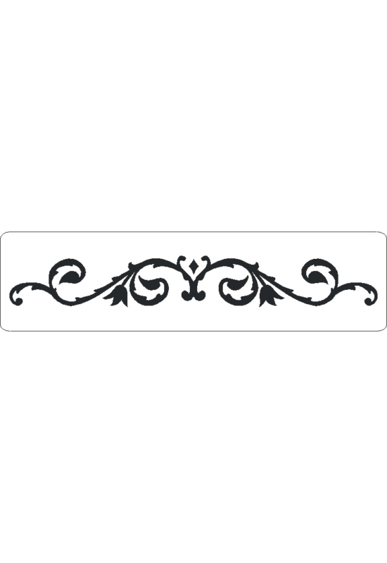 3D stencil 50x195x1 mm ST0028 inda minta