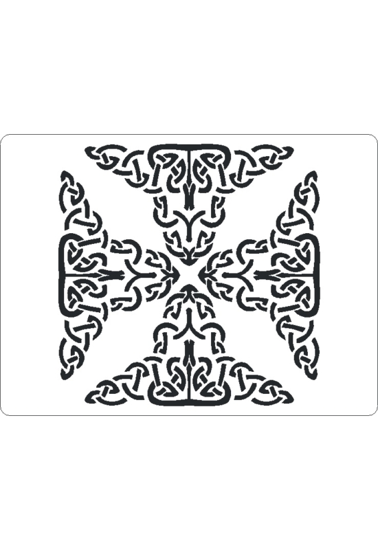 3D stencil 145x195x1 mm ST2048 kelta minta