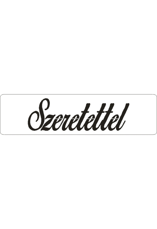 3D stencil 50x195x1 mm ST4009 Szeretettel