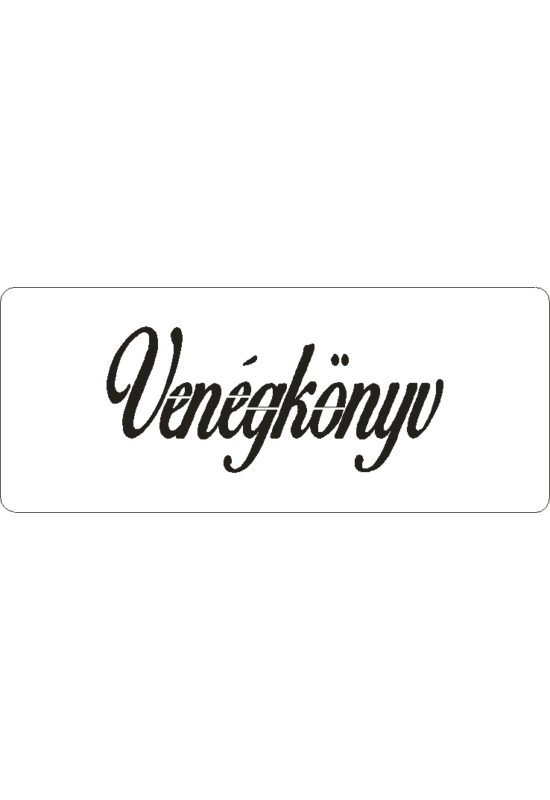 3D stencil 80x195x1 mm ST4205 Vendégkönyv