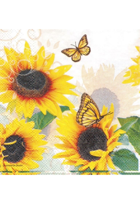 Pillangós/lepkés szalvéta zsúr-25x25 cm