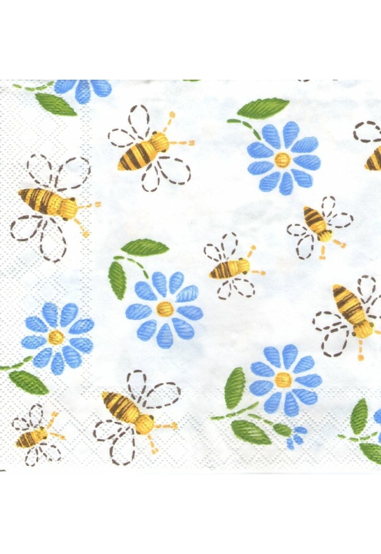 Méhecskés szalvéta 33x33 cm