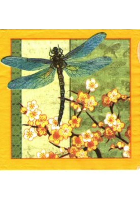 Szitakötős szalvéta 33x33 cm