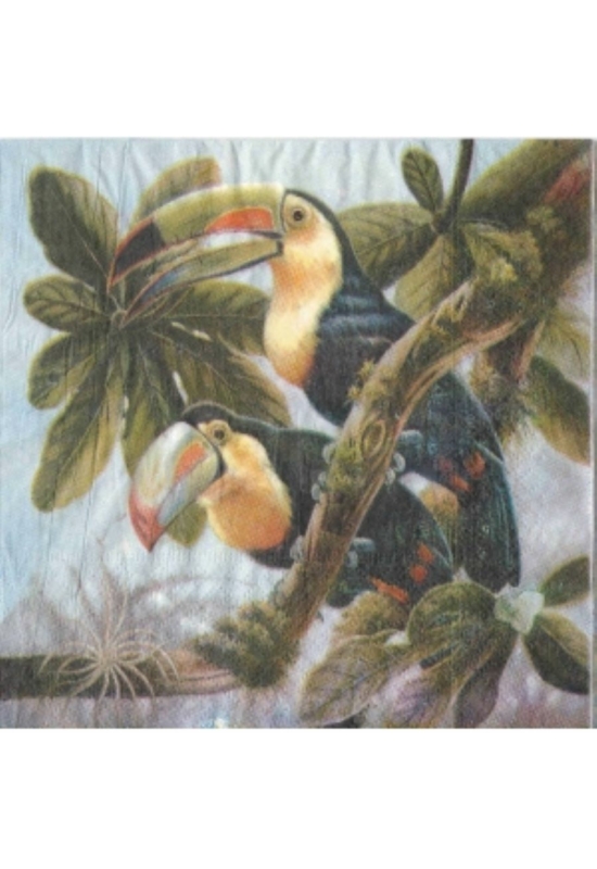 Papagájos szalvéta 33x33 cm