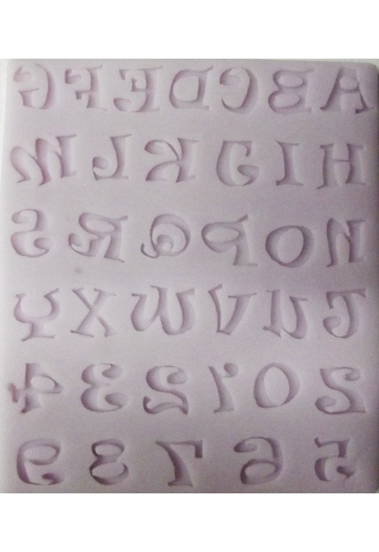 Szilikon forma: betűk