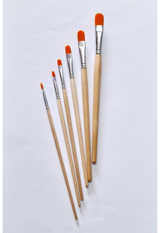 Macskanyelv ecset 6 db/csomag