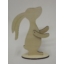 Hátrahajló fülű álló nyuszi mozgatható karokkal  93x156x5 mm  összeszerelve