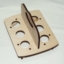 Tojástartó állvány 160x210x5 mm lyukas díszítéssel; teljes magasság: 135 mm