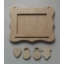 Képkeret babaszületésre 190x150x3+3 mm kiegészítőkkel